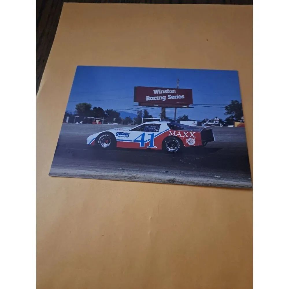 Vintage 1990 NASCAR Sheri Bown Driver Card #41 Speedcraft Auto Max 5x7 Camaro
